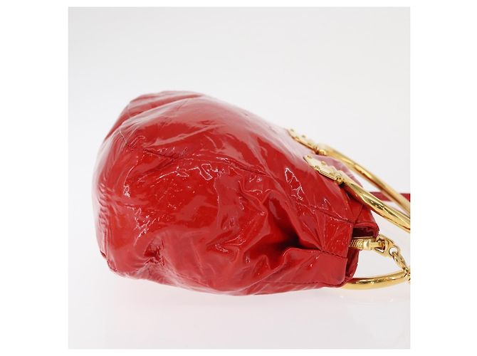 Bolso Miu Miu de cuero patentado 2 en 1 Rojo Dorado Auth 169803 Roja - vista 4