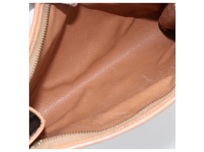 Céline Clutch in tela Macadam CELINE in pelle PVC marrone oro Auth ti3695 D'oro - vista 13