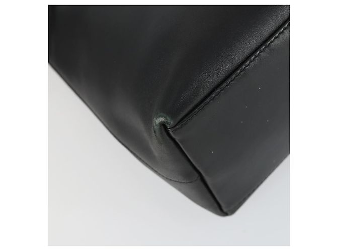Borsa a Spalla in Pelle Gucci Bamboo Nera Oro 001 2113 1880 Auth 169379 Nero D'oro - vista 11
