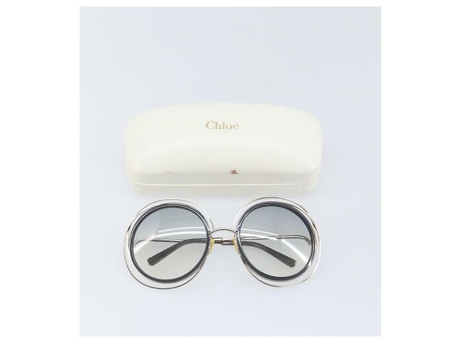 Chloé Occhiali da sole Chloe metallo Nero Auth BA10541 - vista 13