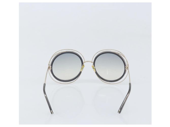 Chloé Occhiali da sole Chloe metallo Nero Auth BA10541 - vista 3