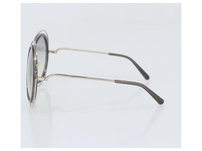Chloé Occhiali da sole Chloe metallo Nero Auth BA10541 - vista 4