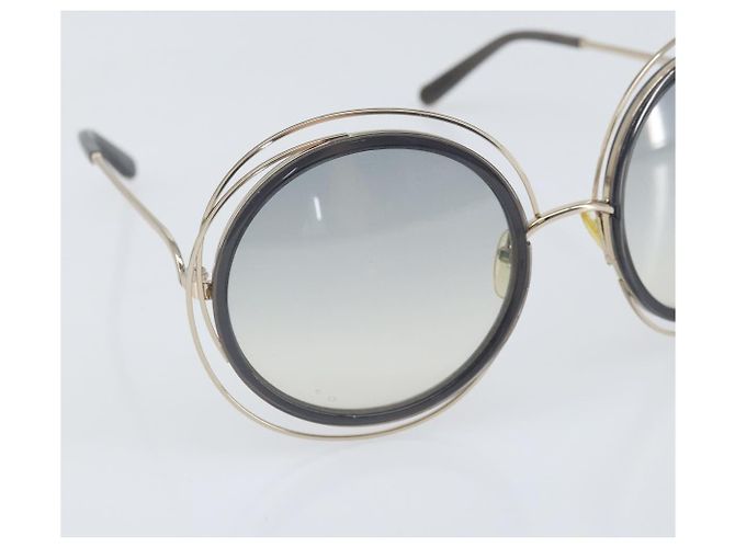 Chloé Occhiali da sole Chloe metallo Nero Auth BA10541 - vista 6