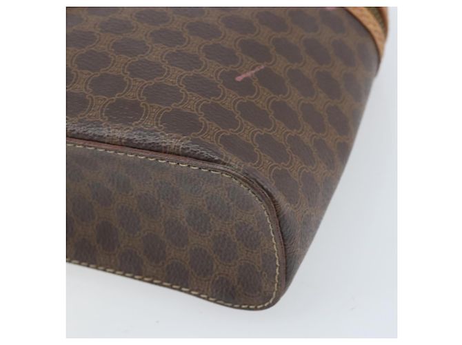 Céline Borsa a mano in tela Macadam CELINE in pelle PVC marrone oro Auth BA10609 D'oro - vista 10