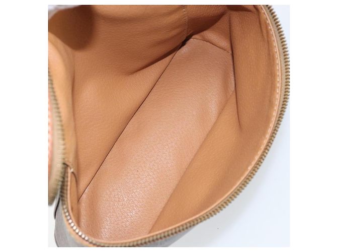 Céline Borsa a mano in tela Macadam CELINE in pelle PVC marrone oro Auth BA10609 D'oro - vista 18