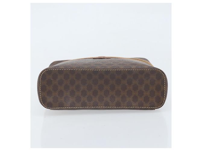 Céline Borsa a mano in tela Macadam CELINE in pelle PVC marrone oro Auth BA10609 D'oro - vista 9
