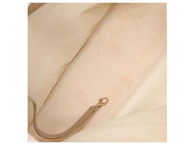 CHANEL Nuova Borsa Tote da Viaggio Nylon Beige Oro CC Auth BA10414 D'oro - vista 17