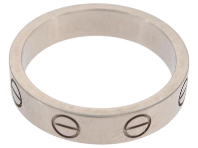 CARTIER Love Ring 750 Weißgold Auth am10660SM Golden - Ansicht 3