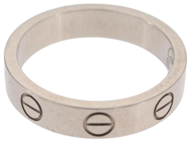 CARTIER Love Ring 750 Weißgold Auth am10660SM Golden - Ansicht 4