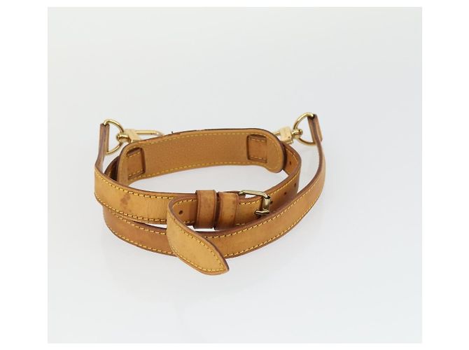 LOUIS VUITTON Cinghia in Pelle 3 Pezzi Beige LV Auth ep12964 - vista 11