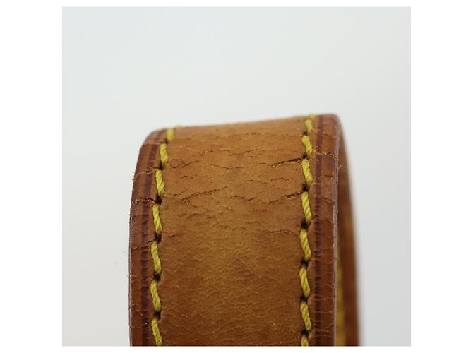 LOUIS VUITTON Cinghia in Pelle 3 Pezzi Beige LV Auth ep12964 - vista 14