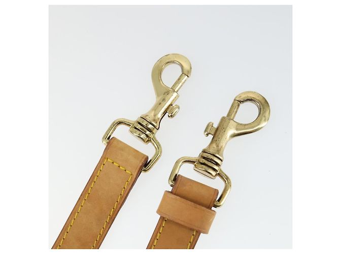LOUIS VUITTON Cinghia in Pelle 3 Pezzi Beige LV Auth ep12964 - vista 5