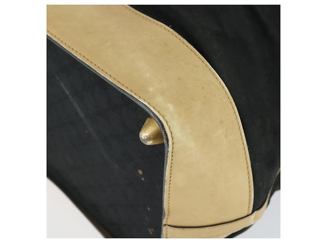 Borsa Boston GG Canvas Gucci Nera Oro Auth 169500 Nero D'oro - vista 9