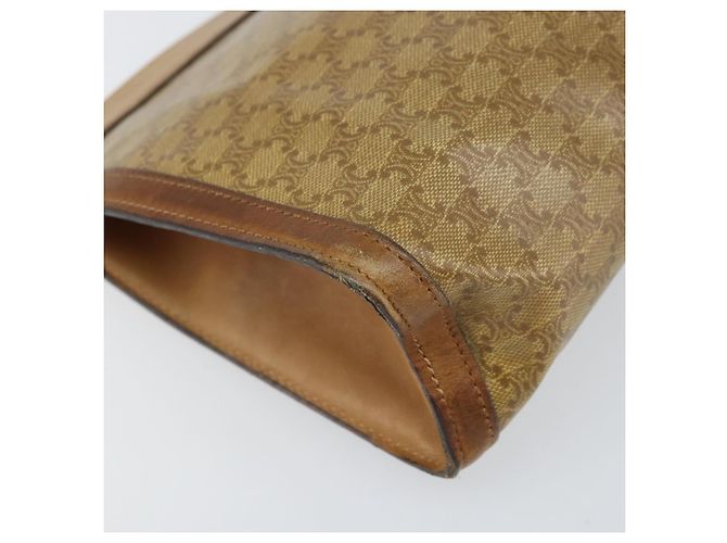 Céline Borsa Clutch in Tela Macadam CELINE PVC Beige Auth ti3691 - vista 11