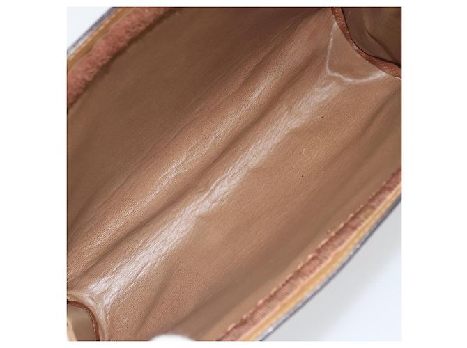 Céline Borsa Clutch in Tela Macadam CELINE PVC Beige Auth ti3691 - vista 13