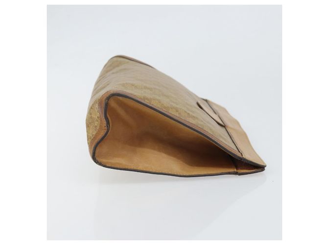 Céline Borsa Clutch in Tela Macadam CELINE PVC Beige Auth ti3691 - vista 4