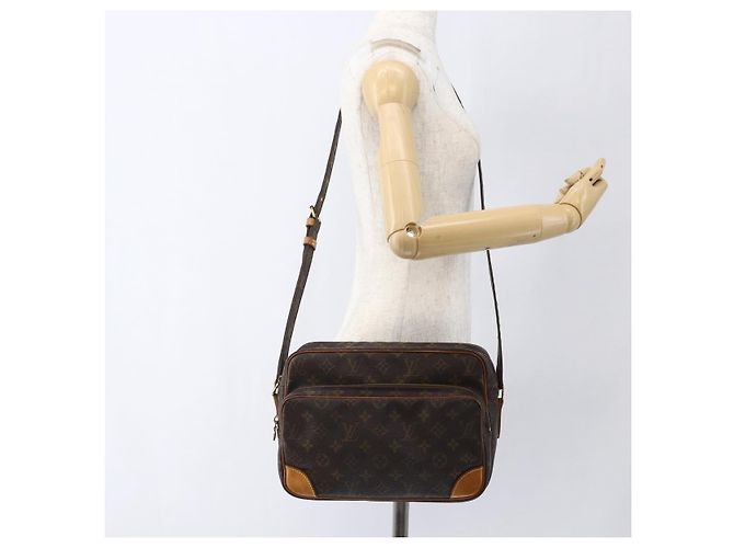 LOUIS VUITTON Borsa a Spalla Monogram Nile M45244 LV Auth ka2387 Monogramma - vista 23