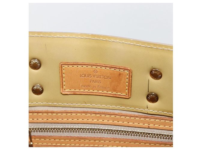 LOUIS VUITTON Monogram Vernis Reade PM Borsa a Mano Beige M91334 LV Auth hk3457 - vista 10