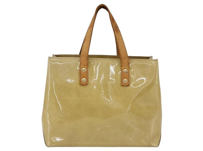 LOUIS VUITTON Monogram Vernis Reade PM Borsa a Mano Beige M91334 LV Auth hk3457 - vista 13