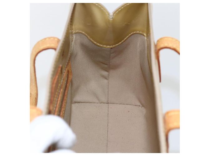 LOUIS VUITTON Monogram Vernis Reade PM Borsa a Mano Beige M91334 LV Auth hk3457 - vista 17