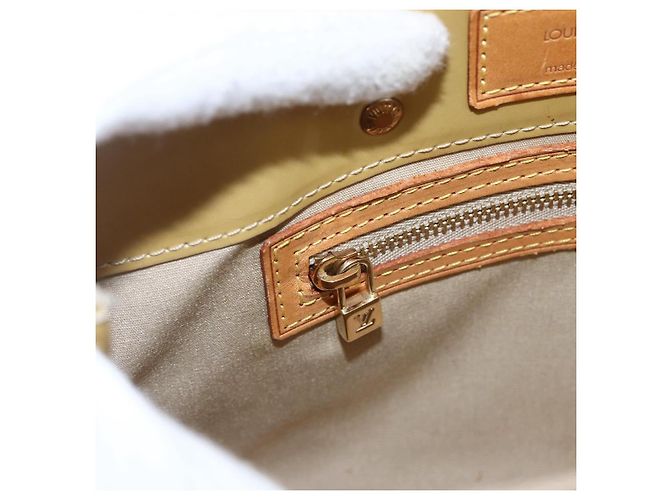 LOUIS VUITTON Monogram Vernis Reade PM Borsa a Mano Beige M91334 LV Auth hk3457 - vista 19