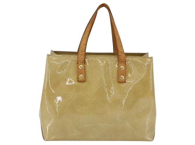 LOUIS VUITTON Monogram Vernis Reade PM Borsa a Mano Beige M91334 LV Auth hk3457 - vista 2
