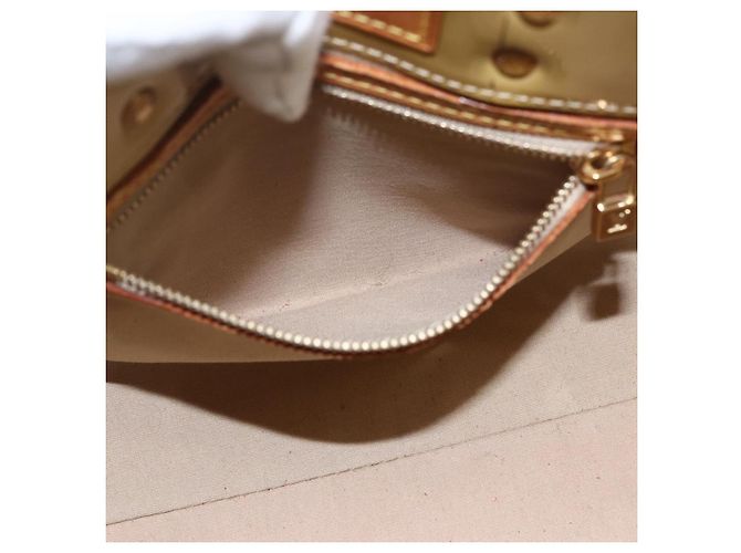 LOUIS VUITTON Monogram Vernis Reade PM Borsa a Mano Beige M91334 LV Auth hk3457 - vista 20