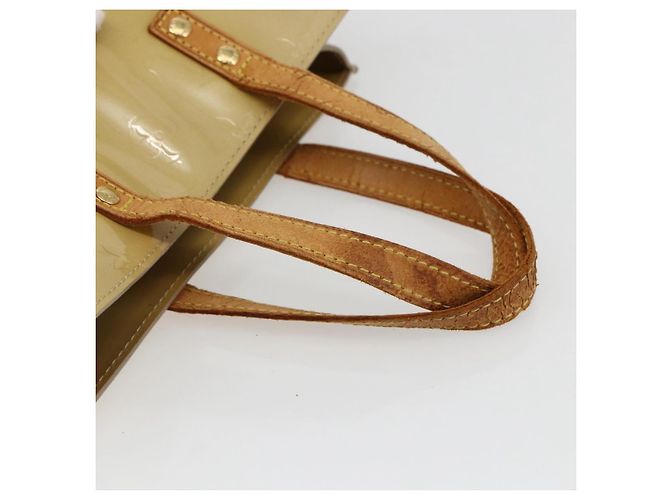 LOUIS VUITTON Monogram Vernis Reade PM Borsa a Mano Beige M91334 LV Auth hk3457 - vista 7