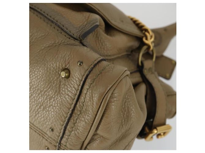 Chloé Borsa a mano Chloe Paddington in pelle beige oro argento autentica ka2248SAV D'oro - vista 10