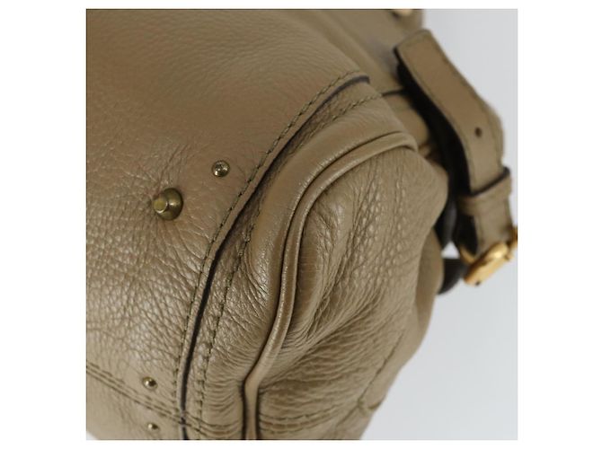 Chloé Borsa a mano Chloe Paddington in pelle beige oro argento autentica ka2248SAV D'oro - vista 12
