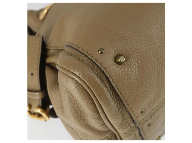 Chloé Borsa a mano Chloe Paddington in pelle beige oro argento autentica ka2248SAV D'oro - vista 13