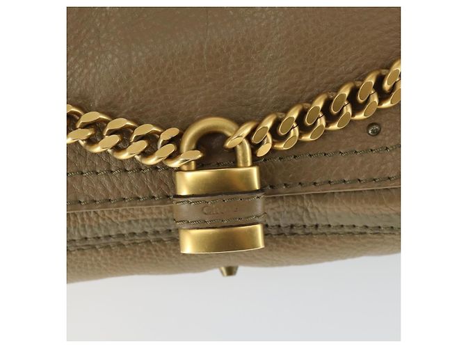 Chloé Borsa a mano Chloe Paddington in pelle beige oro argento autentica ka2248SAV D'oro - vista 14