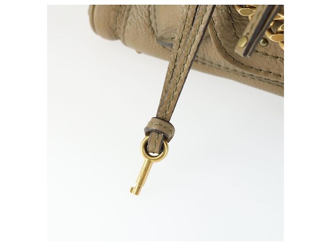 Chloé Borsa a mano Chloe Paddington in pelle beige oro argento autentica ka2248SAV D'oro - vista 15