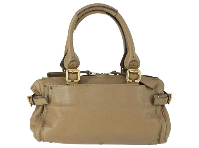 Chloé Borsa a mano Chloe Paddington in pelle beige oro argento autentica ka2248SAV D'oro - vista 3
