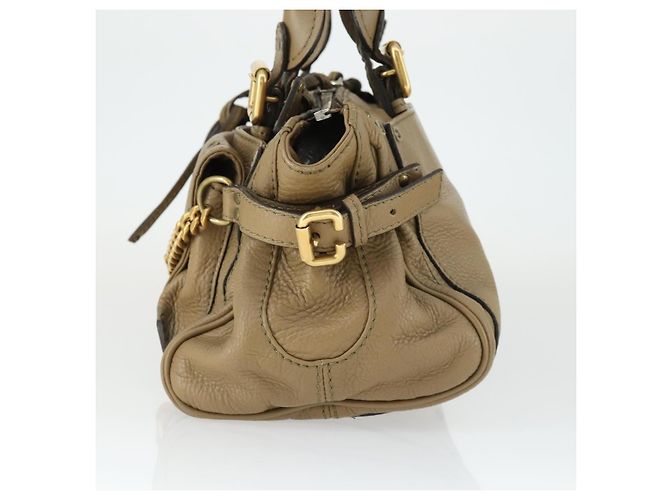 Chloé Borsa a mano Chloe Paddington in pelle beige oro argento autentica ka2248SAV D'oro - vista 4