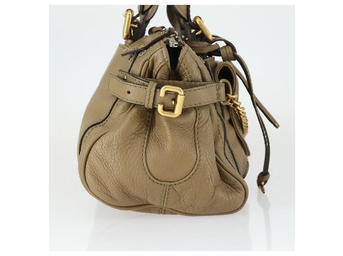 Chloé Borsa a mano Chloe Paddington in pelle beige oro argento autentica ka2248SAV D'oro - vista 5