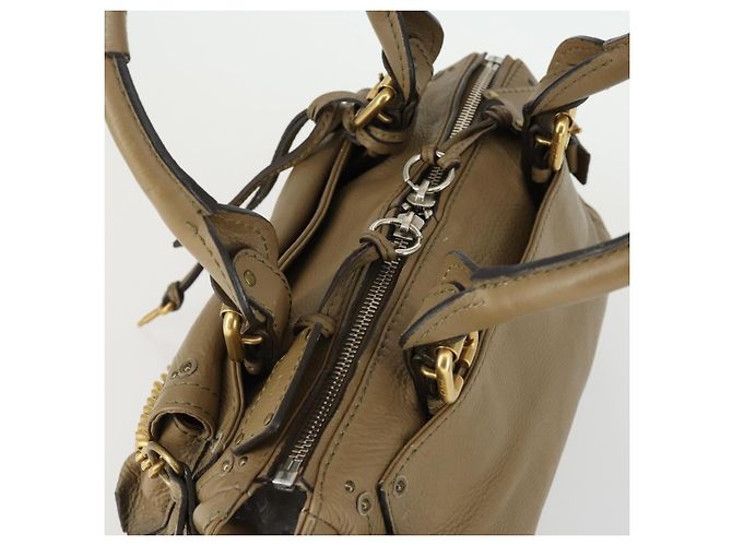 Chloé Borsa a mano Chloe Paddington in pelle beige oro argento autentica ka2248SAV D'oro - vista 6