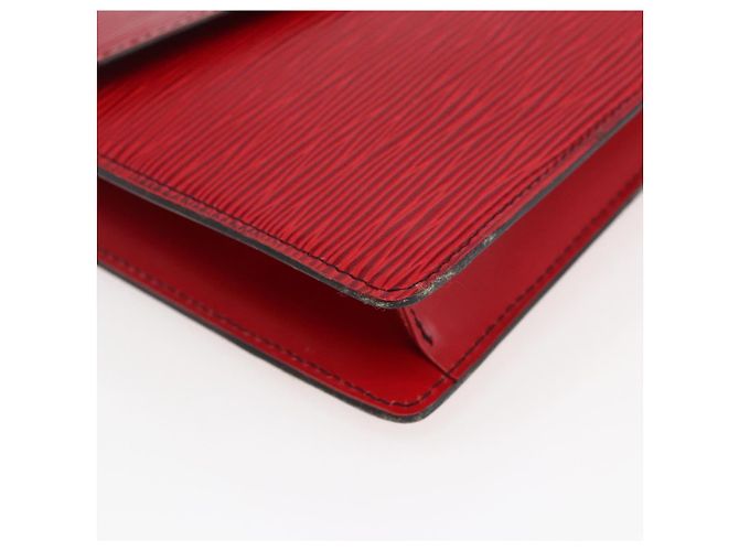 LOUIS VUITTON Clutch Montaigne 23 Epi Rosso M52667 LV Auth 169852 - vista 14
