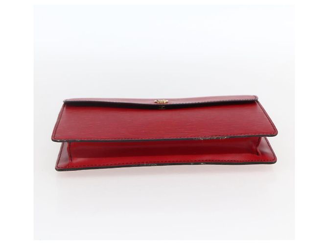 LOUIS VUITTON Clutch Montaigne 23 Epi Rosso M52667 LV Auth 169852 - vista 6