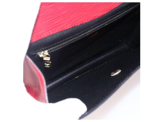 LOUIS VUITTON Clutch Montaigne 23 Epi Rosso M52667 LV Auth 169852 - vista 9