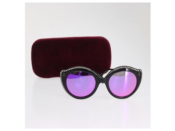Gafas de sol GUCCI de plástico negras Auth BA10538V Negro - vista 13