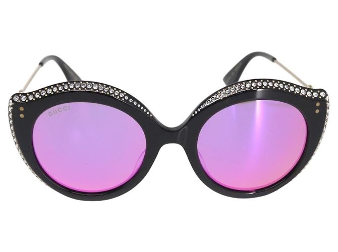 Gafas de sol GUCCI de plástico negras Auth BA10538V Negro - vista 2