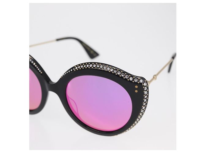 Gafas de sol GUCCI de plástico negras Auth BA10538V Negro - vista 5