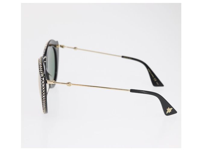 Gafas de sol GUCCI de plástico negras Auth BA10538V Negro - vista 6