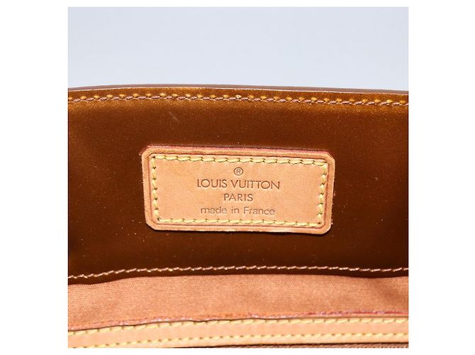 LOUIS VUITTON Borsa a Mano Monogram Vernis Reade MM Bronzo M91143 LV Auth 171026 - vista 10
