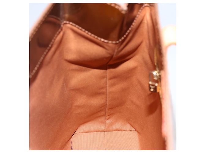 LOUIS VUITTON Borsa a Mano Monogram Vernis Reade MM Bronzo M91143 LV Auth 171026 - vista 18