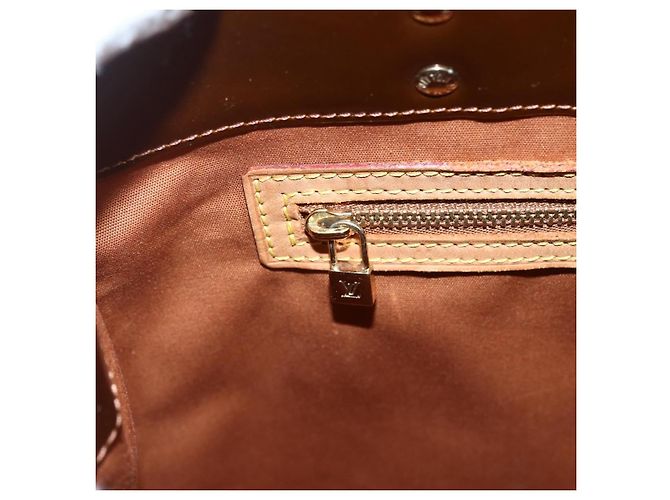 LOUIS VUITTON Borsa a Mano Monogram Vernis Reade MM Bronzo M91143 LV Auth 171026 - vista 19