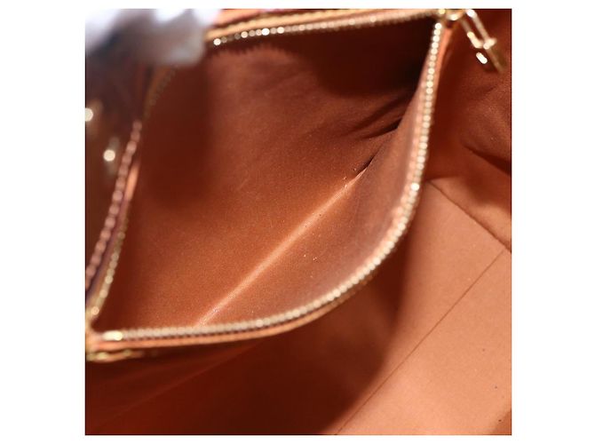 LOUIS VUITTON Borsa a Mano Monogram Vernis Reade MM Bronzo M91143 LV Auth 171026 - vista 20