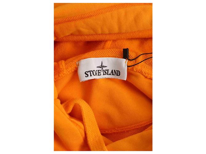 Moletom Stone Island Laranja de Algodão L - vista 5