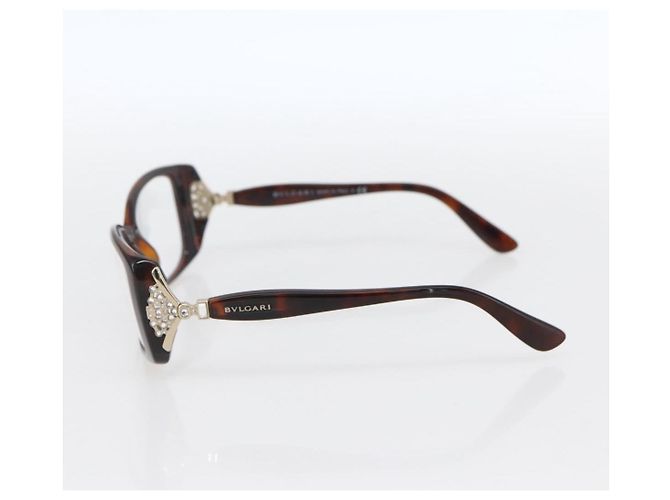 Bulgari Gafas de sol BVLGARI de plástico marrón Auth BA10724 Castaño - vista 5